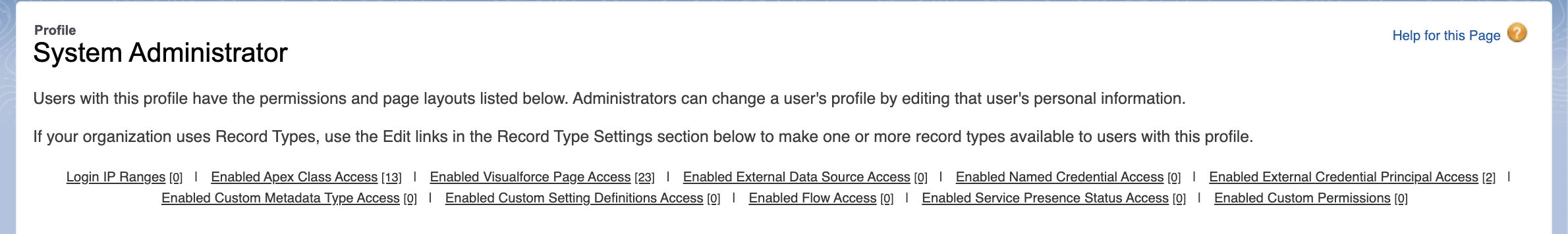 Enabled External Credential Principal Access